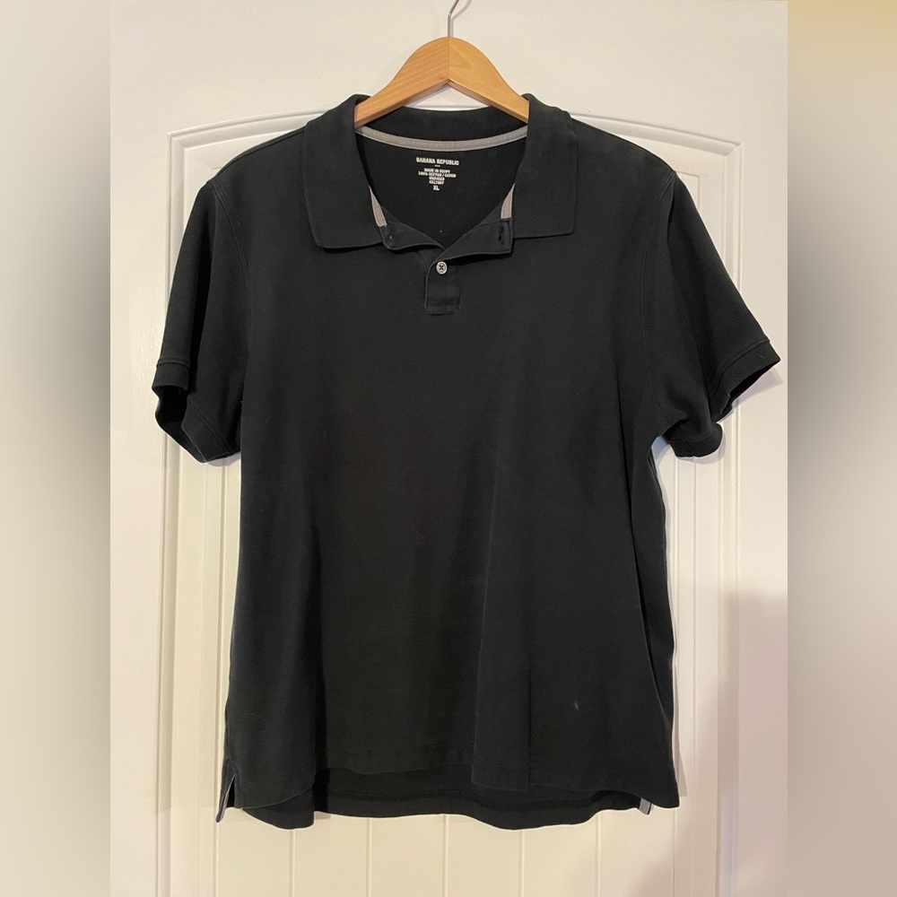 Banana Republic black polo, size XL
